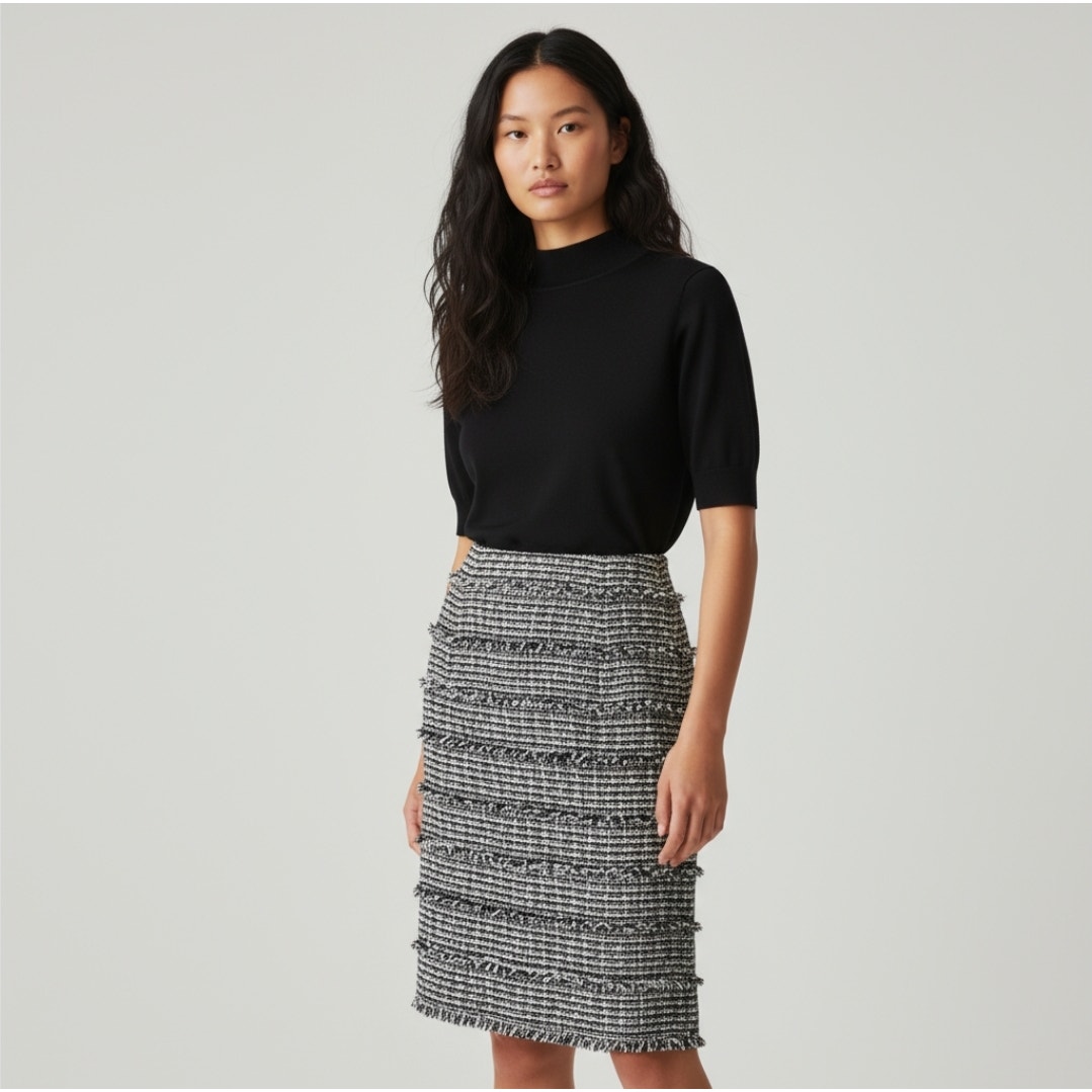 Doncaster Marled Size 2 Tweed Skirt
